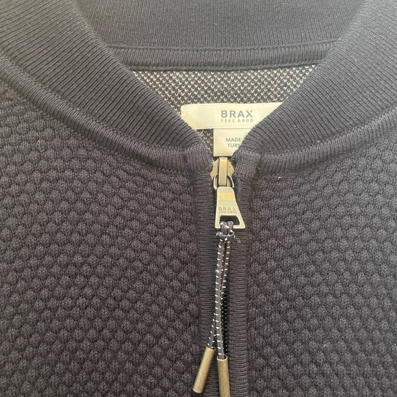 BRAX JOSHUA Full Zip Sweater in navy blue - Picture 12 of 14